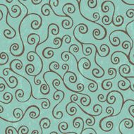 Seamless pattern with curls