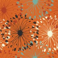 Orange grunge radial pattern N2