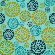 Seamless abstract ornamental lace pattern with doodle circles