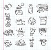 doodle coffee icon N2