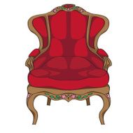 Rococo armchair