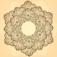 Ornamental round lace pattern N6