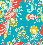 Seamless abstract hand-drawn pattern N42