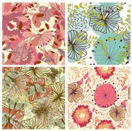 Seamless floral pattern set N10