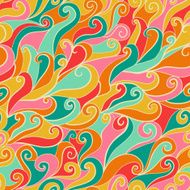 Seamless wave hand-drawn pattern N112