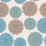 vector seamless floral pattern with bizarre flowers