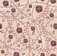 Seamless abstract floral pattern N18