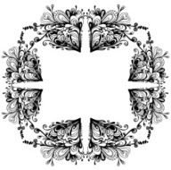 floral frame N22