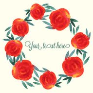 Watercolor roses