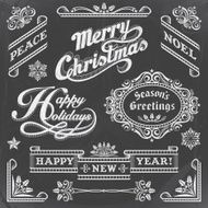 Chalkboard Christmas Elements N3