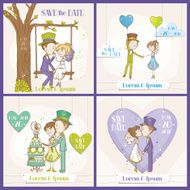 Save the Date Wedding Card Set