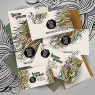 vector corporate Identity with floral theme N3