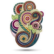 Henna Paisley Mehndi Floral Vector Illustration Design Element