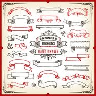 Hand Drawn Banners &amp; Ribbons