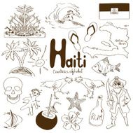 Collection of Haiti icons N2