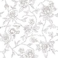 Seamless Floral Roses Background N5