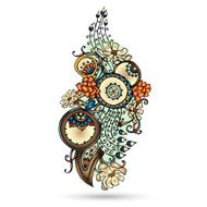Henna Paisley Mehndi Abstract Vector Element N4
