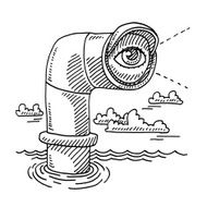 Periscope Eye Exploration Drawing