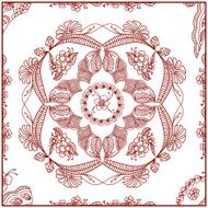 Beautiful Henna design element