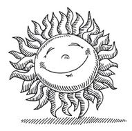 Smiling Sun Drawing N2