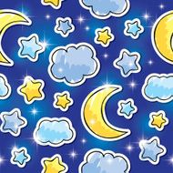 night pattern vector eps 10
