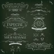 Vintage Old Labels Banners And Frame N2