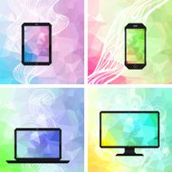 Electronic devices backgrounds
