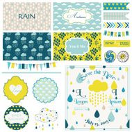 Vintage Rain &amp; Sky Party Set - for N2