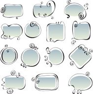 Set of hand drawn frames N7