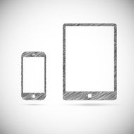 Hand-drawn electronic devices