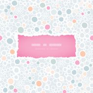 Colorful bubbles frame seamless pattern background
