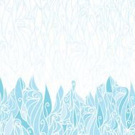 Abstract frost swirls texture horizontal seamless pattern background