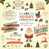 Christmas Banners and Labels - Illustration