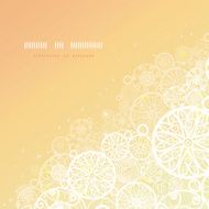 Glowing doodle shapes square background