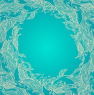 turquoise and beige frame N2