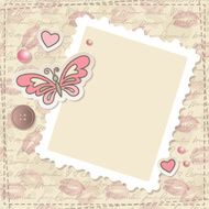 vintage scrapbooking set vector eps 10