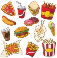 Fast Food Icon Set N6