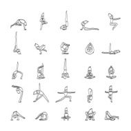 hand drawing cartoon yoga N2