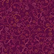 Floral Swirls Seamless Pattern Background