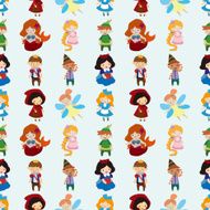 seamless story people pattern N8