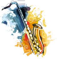 abstract saxophone N2