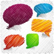 Scribbled speech shapes