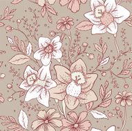 floral seamless pattern N184