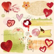 Grunge Hearts Design