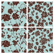 Seamless floral pattern set N13