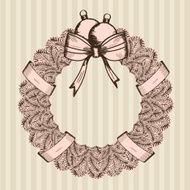 Hand Drawn Christmas Wreath N2