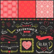 Valentine's Day and Wedding graphic set N4