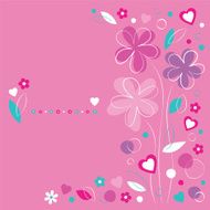 flowers and hearts greeting card N2
