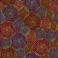 Doodle seamless texture with circles N2
