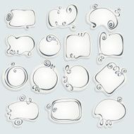 Set of hand drawn frames N8